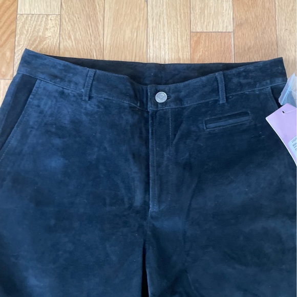 Lily Pulitzer suede washable black high waisted pants NWT size 6 - Picture 7 of 16